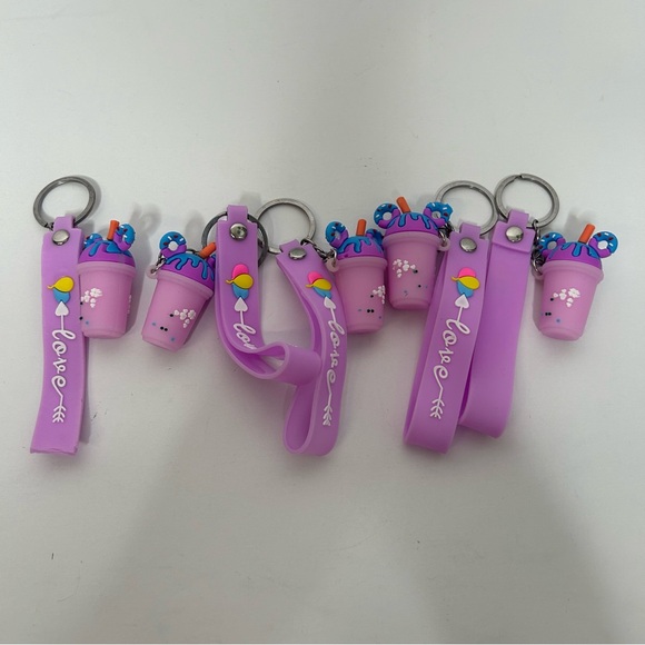 Cute Mickey Ear Shaped Ice Cream Key Chain 4 colors - Picture 12 of 16